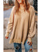 Azura Exchange Oversized Khaki Drop Shoulder Sweatshirt - M