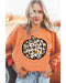 Azura Exchange Leopard Graphic Corded Sweatshirt - M