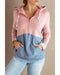 Azura Exchange Colorblock Half Zip Hoodie - L