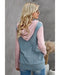 Azura Exchange Colorblock Half Zip Hoodie - L
