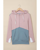 Azura Exchange Colorblock Half Zip Hoodie - L