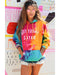 Azura Exchange Not Today Satan Tie Dye Hoodie - 95% Polyester 5% Elastane - L