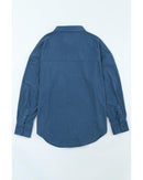 Azura Exchange Button Pocket Corduroy Shirt - M