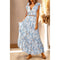 Azura Exchange Floral Ruffled Crop Top and Maxi Skirt Set - 2XL