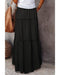 Azura Exchange Tiered Drawstring Waist Maxi Skirt - L