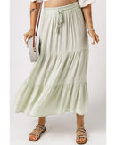 Azura Exchange High Waist Tiered Long Skirt - XL