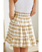 Azura Exchange Plaid Print Ruffle Tiered Mini Skirt - M