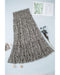 Azura Exchange High Waist Frill Tiered Maxi Skirt - M