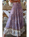 Azura Exchange Floral Print High Waist Maxi Skirt - S