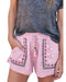 Azura Exchange Embroidered Floral Tasseled Shorts - L