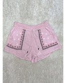 Azura Exchange Embroidered Floral Tasseled Shorts - S