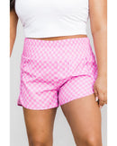 Azura Exchange High Waisted Plaid Athletic Shorts - M