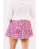 Azura Exchange Leopard Print Flutter Shorts - S