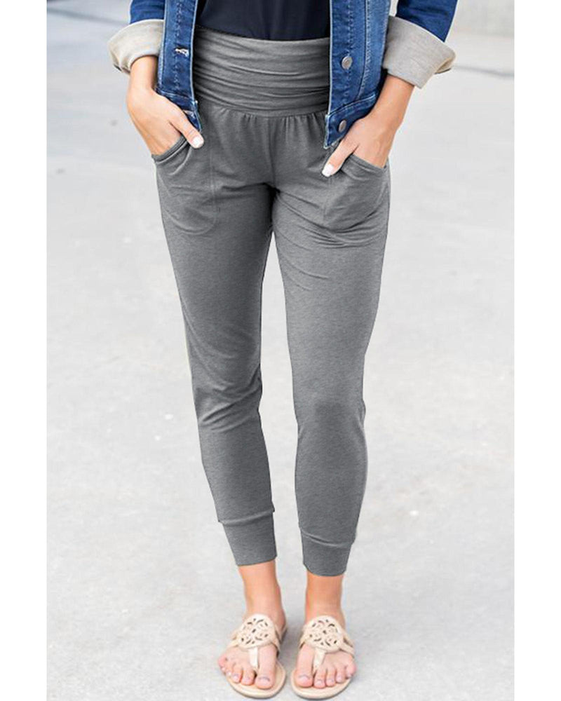 Azura Exchange Pleated Pocket Leggings - L