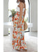 Azura Exchange Floral Print Drawstring High Waist Wide Leg Pants - M