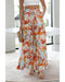 Azura Exchange Floral Print Drawstring High Waist Wide Leg Pants - S