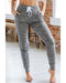 Azura Exchange Soft Gray Joggers with Drawstring Waist and Pockets - M