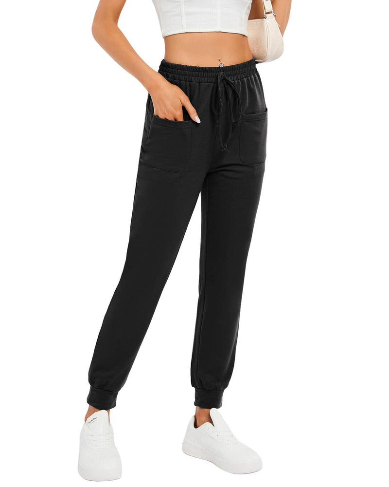 Azura Exchange Drawstring Waist Jogger Pants with Front Patch Pockets - XL