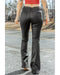 Azura Exchange Skinny Flared Leather Pants - M
