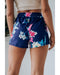 Azura Exchange Drawstring Floral Shorts - L