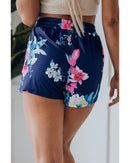 Azura Exchange Drawstring Floral Shorts - S