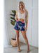 Azura Exchange Drawstring Floral Shorts - S