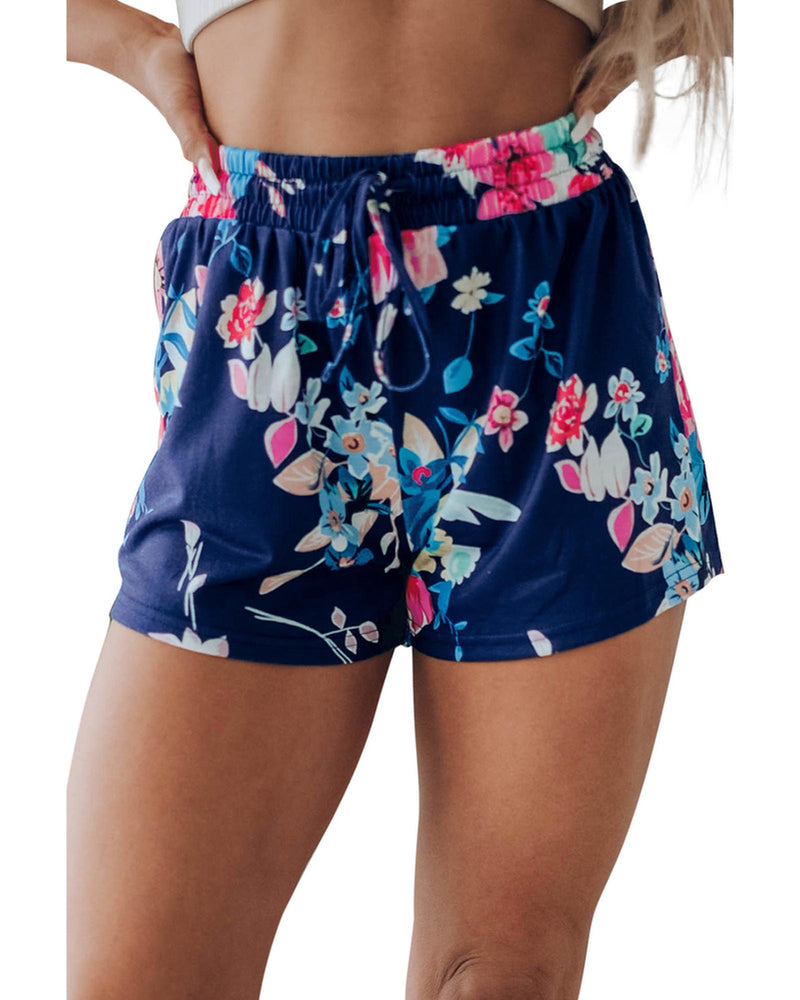 Azura Exchange Drawstring Floral Shorts - XL
