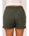 Azura Exchange Lounge Shorts with Tie Waist and Side Pockets - L
