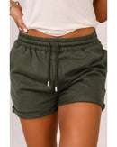 Azura Exchange Lounge Shorts with Tie Waist and Side Pockets - M