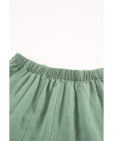 Azura Exchange High Waist Ruffle Shorts with Pockets - L