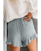 Azura Exchange High Waist Ruffle Shorts with Pockets - S