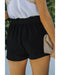 Azura Exchange Paper Bag Waist Cotton Shorts - S