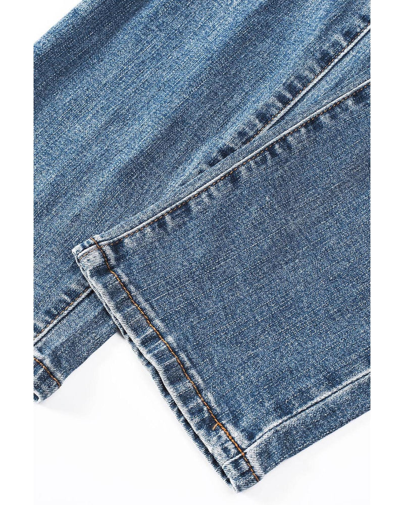 Azura Exchange Heart Patchwork Jeans - 8 US