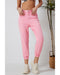 Azura Exchange Acid Wash Elastic Cuffed Jeans - 8 US