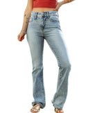 Azura Exchange Ripped Detail Flare Bottom Jeans - 12 US