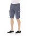 Cargo Shorts with Front Zipper and Button Closure W36 US Men