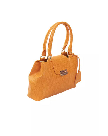 Flap Closure Double Compartment Shoulder Bag with Golden Details One Size Women
