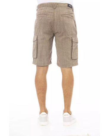 Cargo Shorts with Front Zipper and Button Closure Multiple Pockets W32 US Men