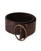 Authentic Dolce & Gabbana Leather Belt with Engraved Logo Buckle