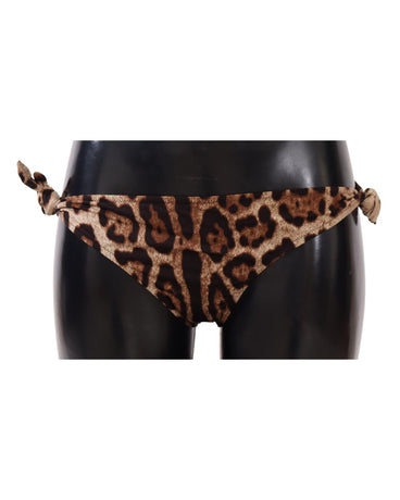 Leopard Print Bikini Bottom - Dolce & Gabbana 3 IT Women
