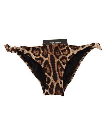 Leopard Print Bikini Bottom - Dolce & Gabbana L Women