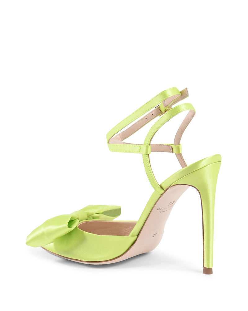 Dazzling Satin Ankle Strap Stilettos