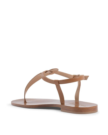 Tropical Print Leather Sandals - 37 EU