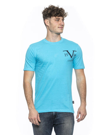 Light Blue Cotton T-Shirt - XL