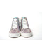 Embellished Leather High Top Sneakers with Swarovski Crystals 35 EU Women