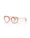 Aviator Eyeglasses with Coral Profile One Size Women