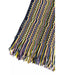 Fringed Geometric Fantasy Scarf with Multicolor Design One Size Women