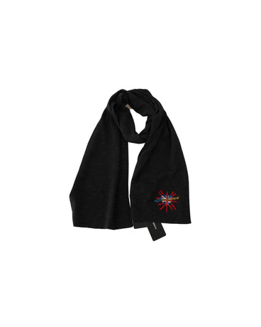 100% Wool Gray Scarf with #DGLovesLondon Embroidered Logo - Dolce & Gabbana One Size Women