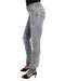 Blue Washed Torn Slim Fit Jeans W26 US Women