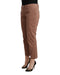 100% Authentic  Mid Waist Cotton Tapered Cropped Pants with Logo Details